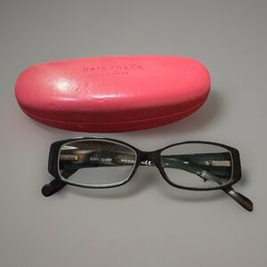Kate Spade Eyeglass Frames Madelyn 0807 Black Made in Italy w/ Red Case